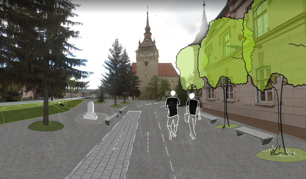 Redesigning the central historical square in Saschiz | project